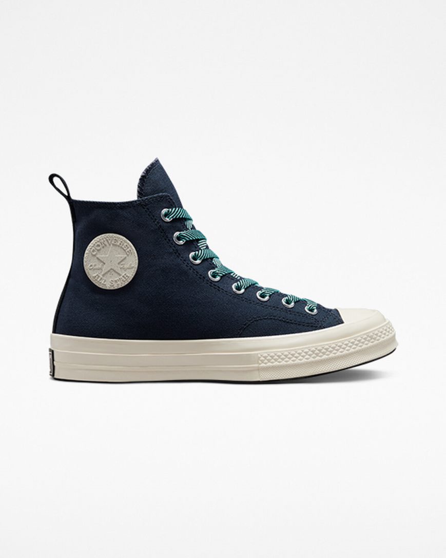 Women\'s Converse Chuck 70 Counter Climate GORE-TEX High Top Shoes Obsidian / Light Turquoise | AU C4E36R